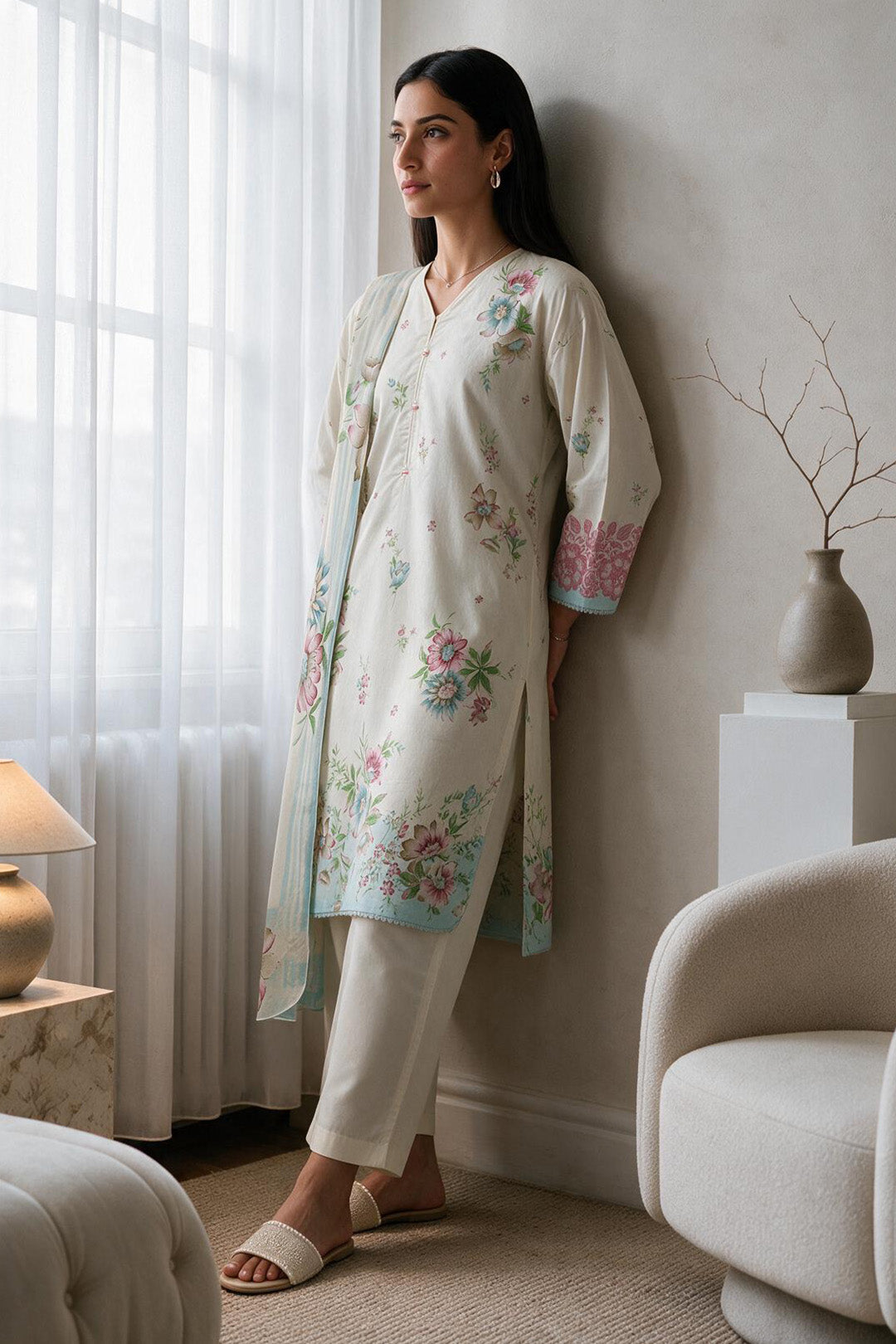 Kurta Dupatta Trouser - 2967