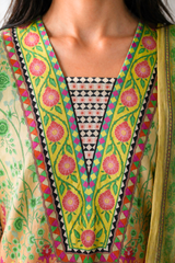 Embroidered Kurta Dupatta Trouser - 2990