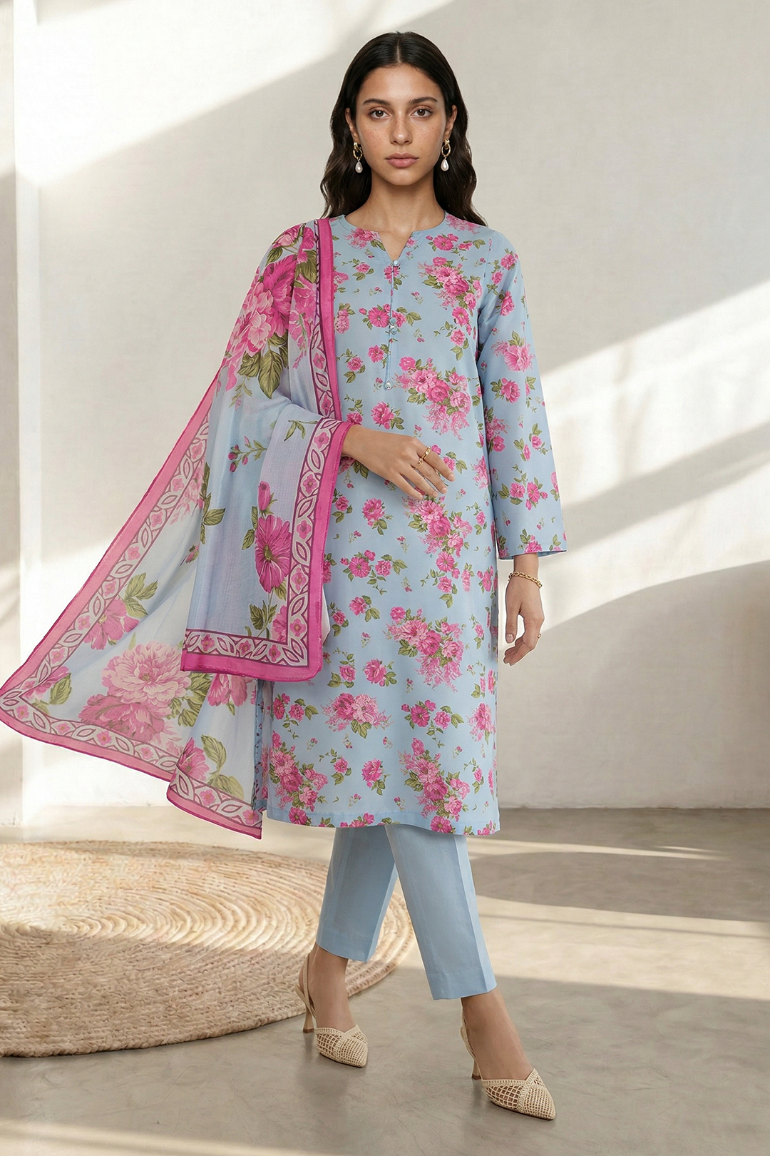 Kurta Dupatta Trouser - 3157