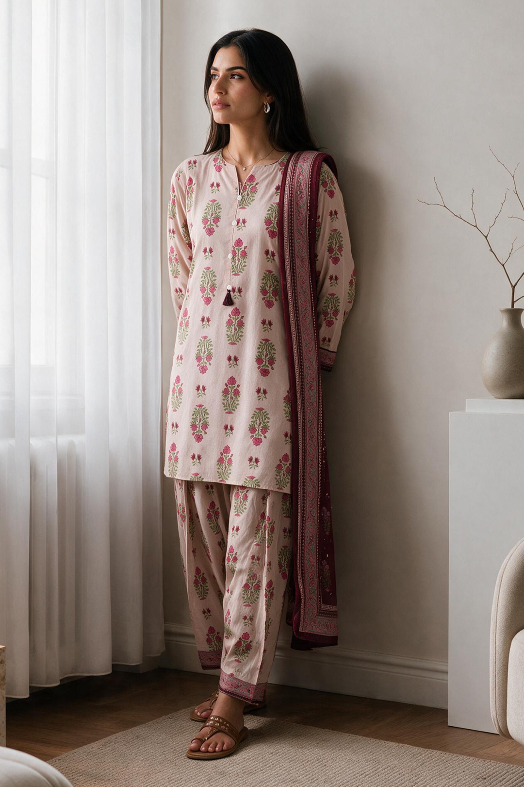 Kurta Dupatta Trouser - 3169
