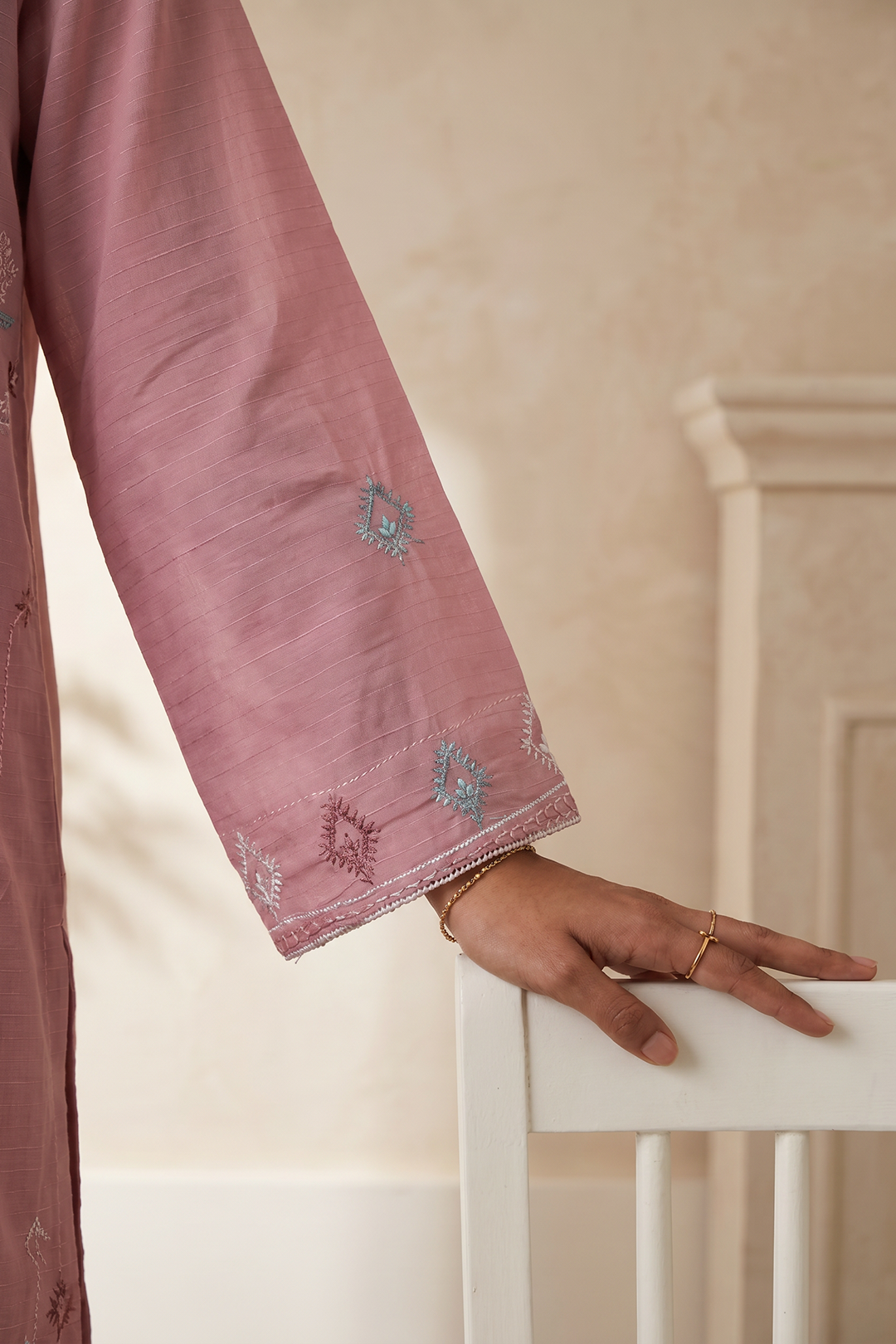 Embroidered Kurta Dupatta Trouser - 3218