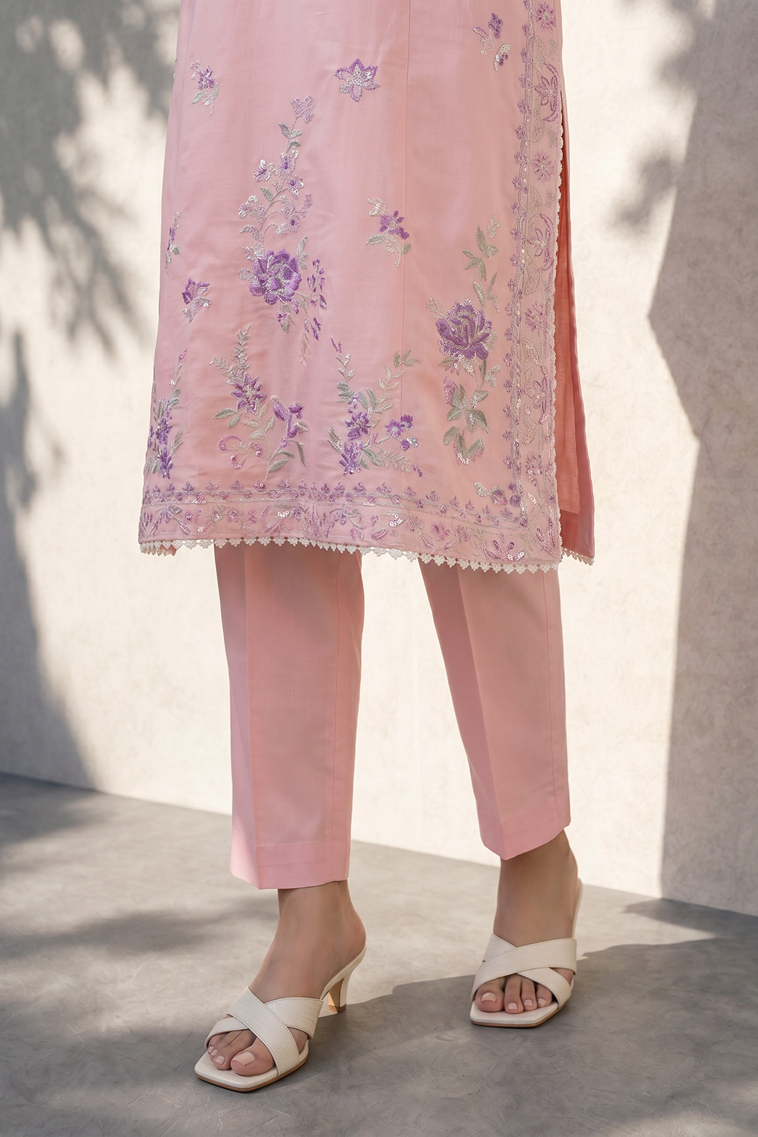 Embroidered Kurta Dupatta Trouser - 3222