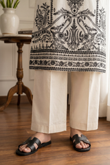 Embroidered Kurta Dupatta Trouser - 3250