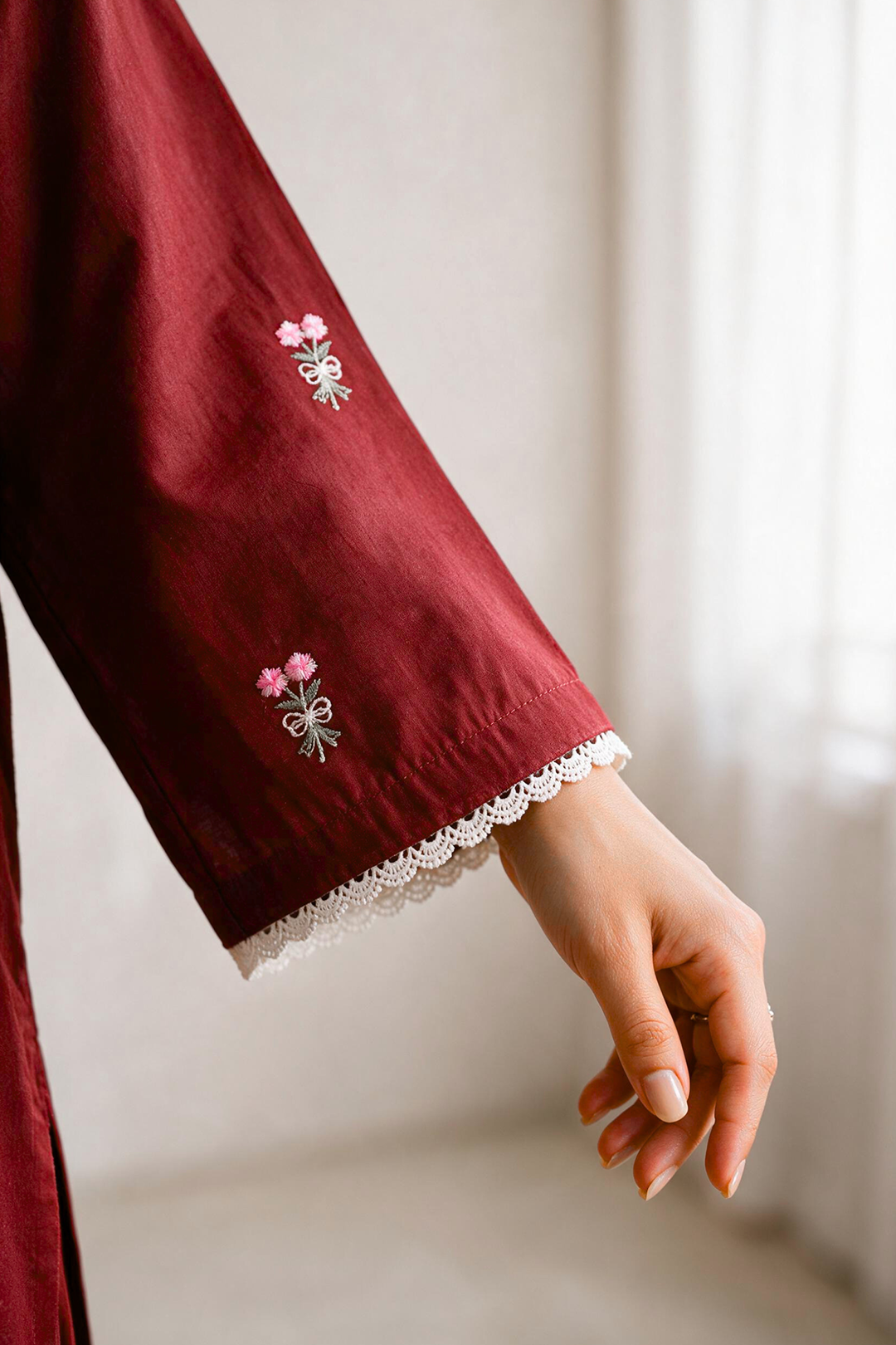 Embroidered Kurta Dupatta Trouser - 3284