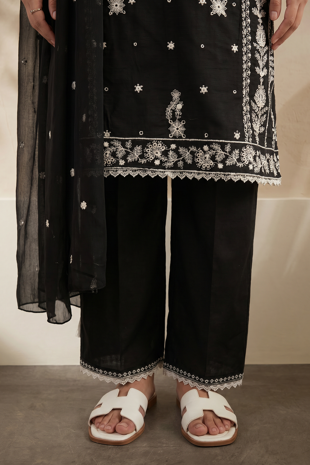 Embroidered Kurta Dupatta Trouser - 3716