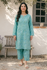 Embroidered Kurta Trouser - 2094