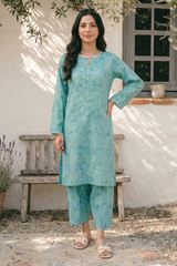Embroidered Kurta Trouser - 2094
