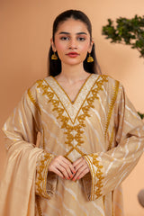 Embroidered Kurta Dupatta Trouser - 3360