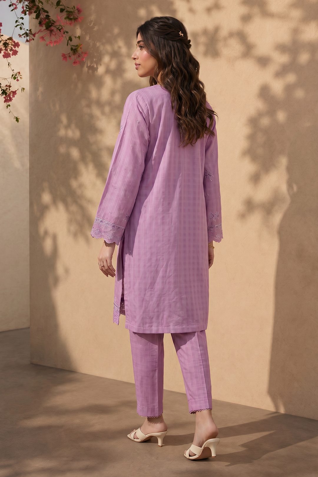 Embroidered Kurta Trouser - 2545