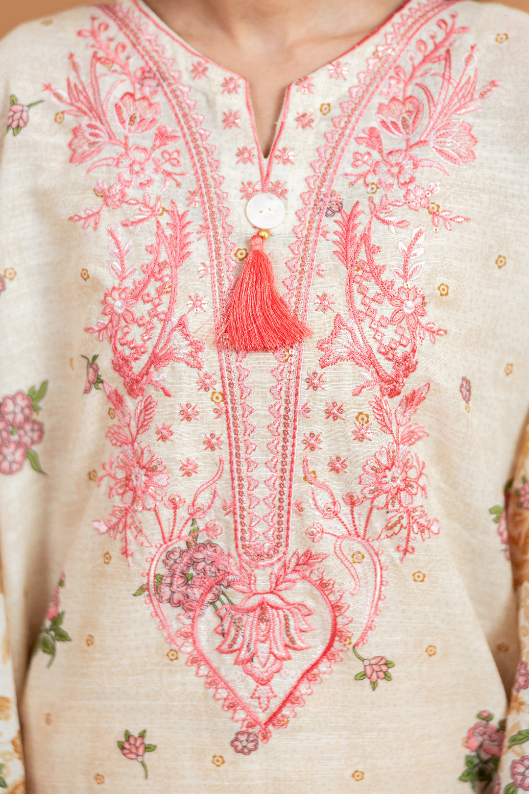 Embroidered Kurta Dupatta - 2773