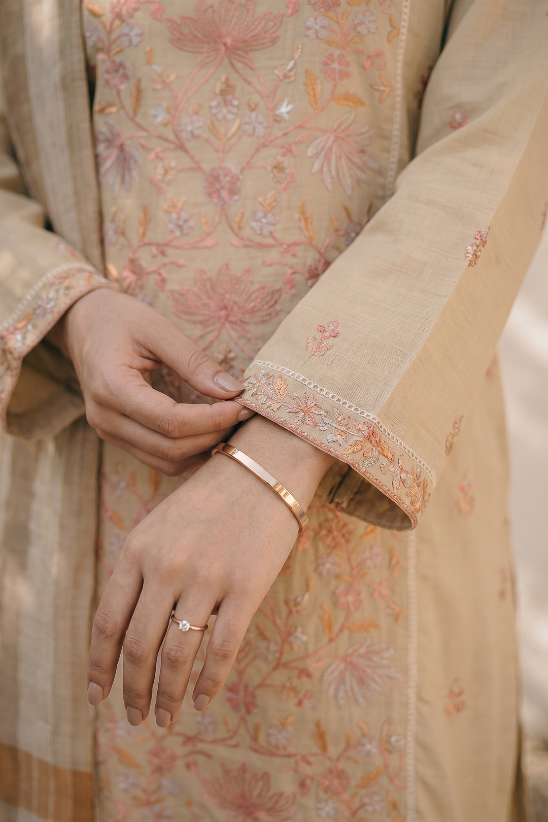Embroidered Kurta Dupatta Trouser - 2588