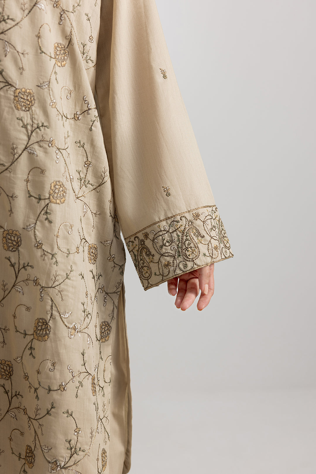 Embroidered Kurta Dupatta Trouser - 2589