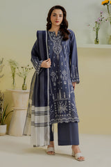 Embroidered Kurta Dupatta Trouser - 2591