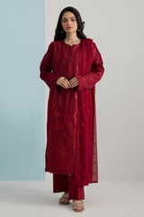 Embroidered Kurta Dupatta Trouser - 2607