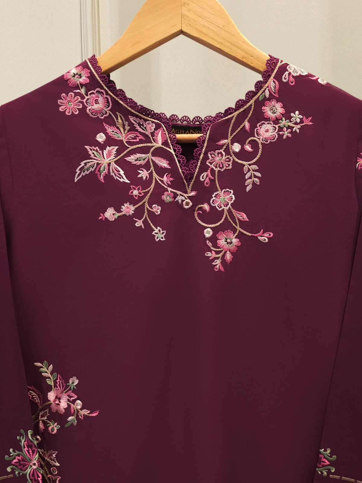 Pure Embroidered Cambric Shirt S114741