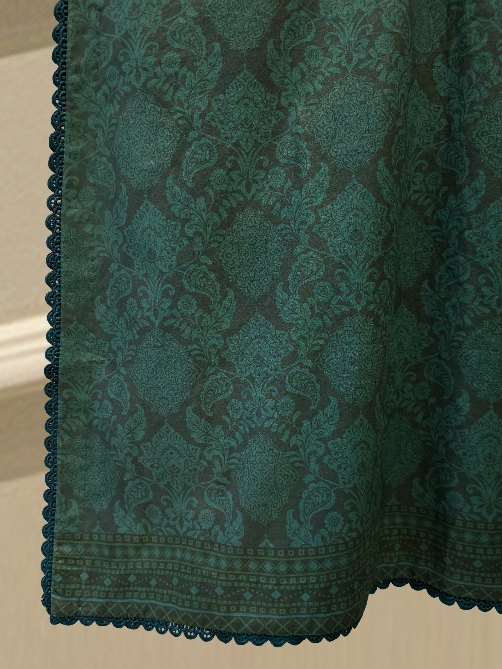 2 Piece -Embroidered Digital Printed Cambric Suit S114764