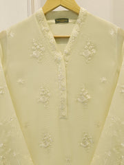 2 Piece - Pure Embroidered Cotton Net Suit S114821