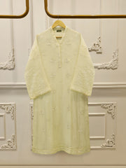 2 Piece - Pure Embroidered Cotton Net Suit S114821