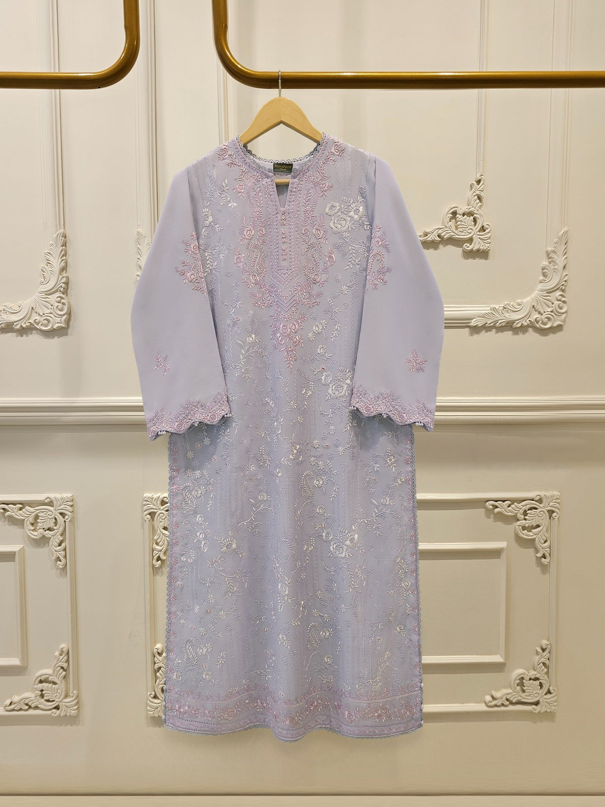 Embroidered Kora  Cotton Shirt S114887