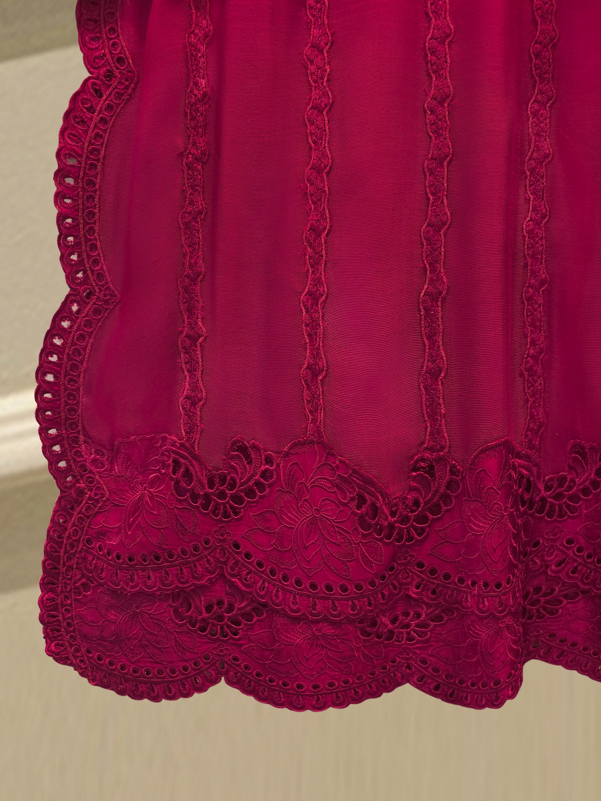 2 Piece - Pure Embroidered Cotton Net Suit S114960