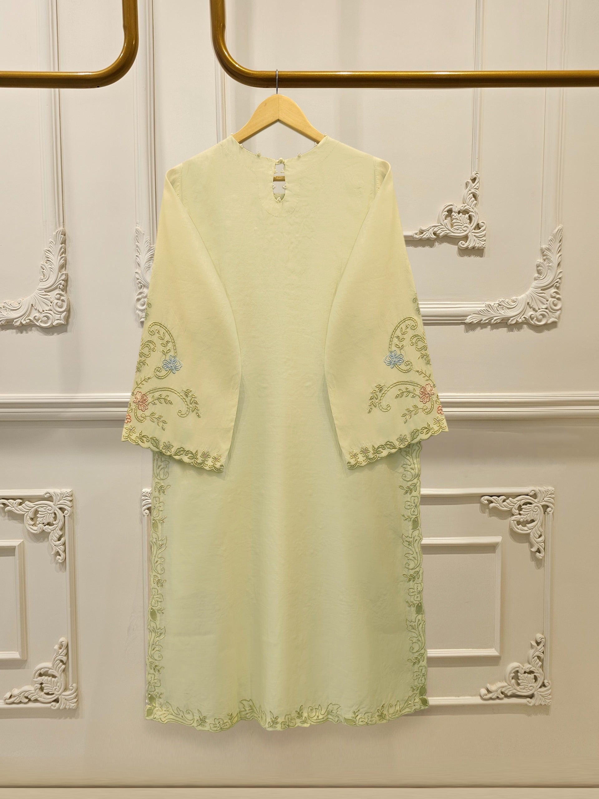 2 Piece - Pure Khaddi Silk Embroidered  Suit S114260