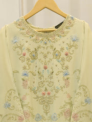 2 Piece - Pure Khaddi Silk Embroidered  Suit S114260