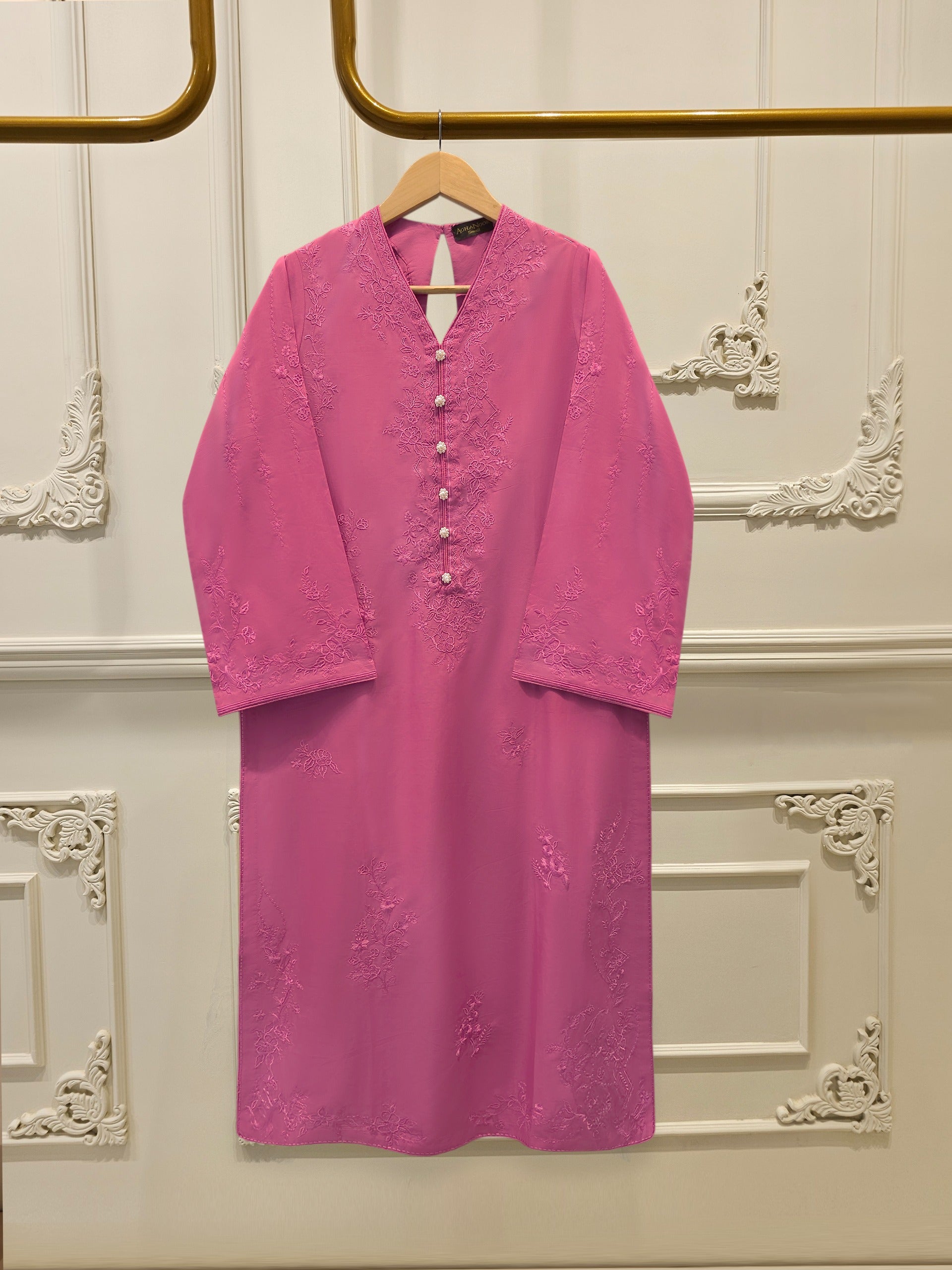 2 Piece - Embroidered Cambric Suit S114969