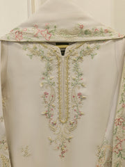 3 Piece- Pure  Sheesha Silk Embroidered Suit S115118