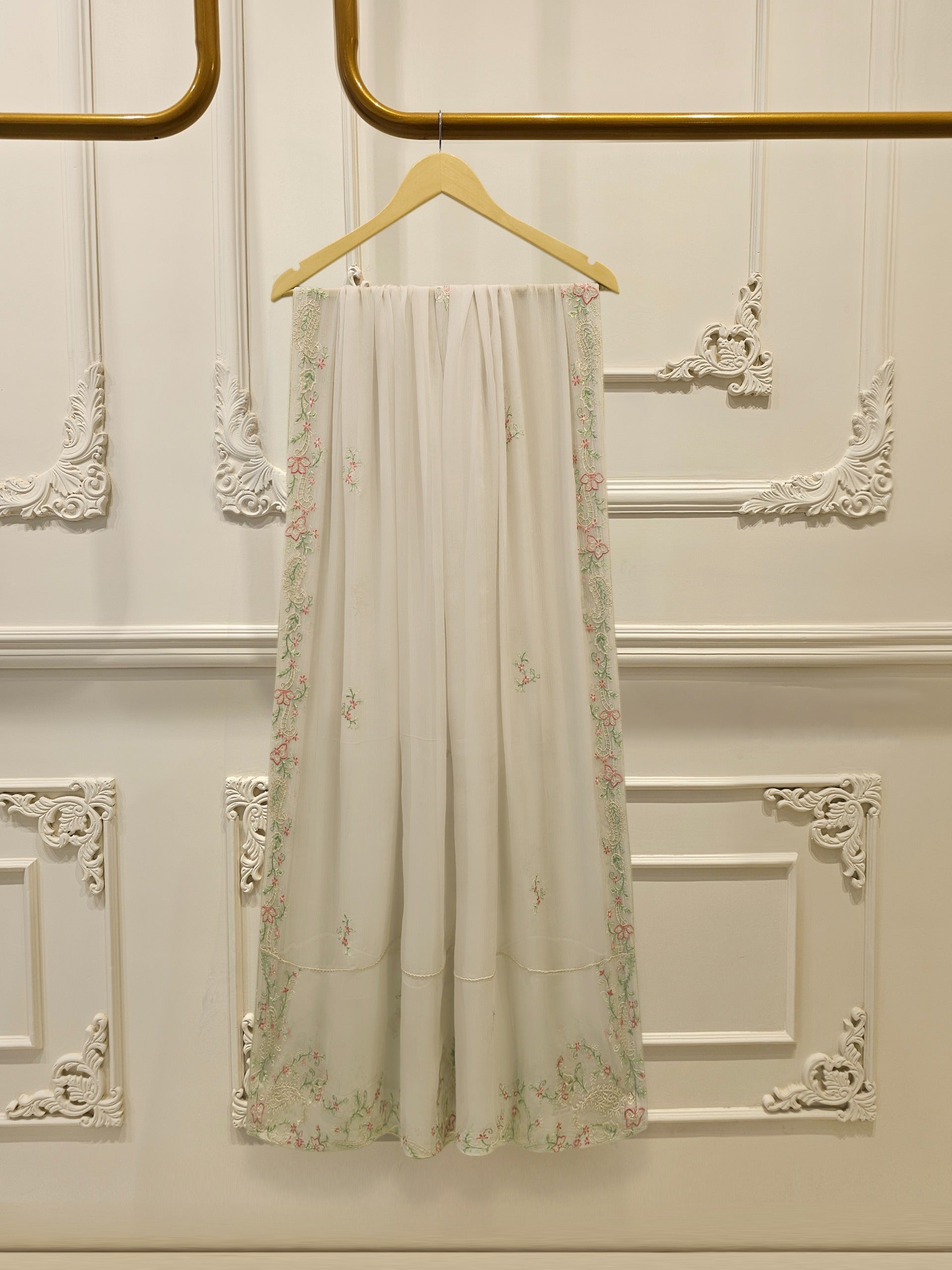 3 Piece- Pure  Sheesha Silk Embroidered Suit S115118