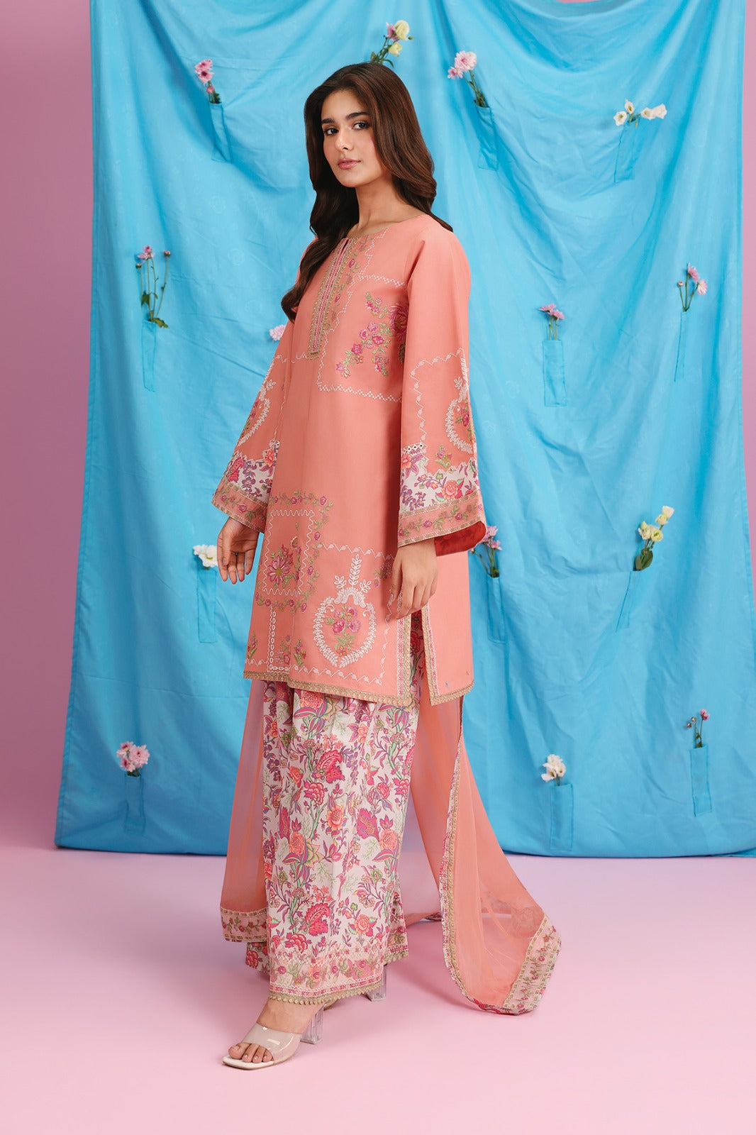 3-PC Stitched Embroidered Lawn Collection CNP-6-279