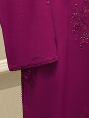 3 Piece - Pure Khaddi Silk Embroidered  Suit S115230