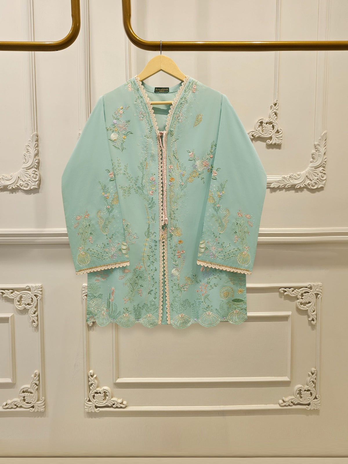 2 Piece - Embroidered Cambric Suit S115219