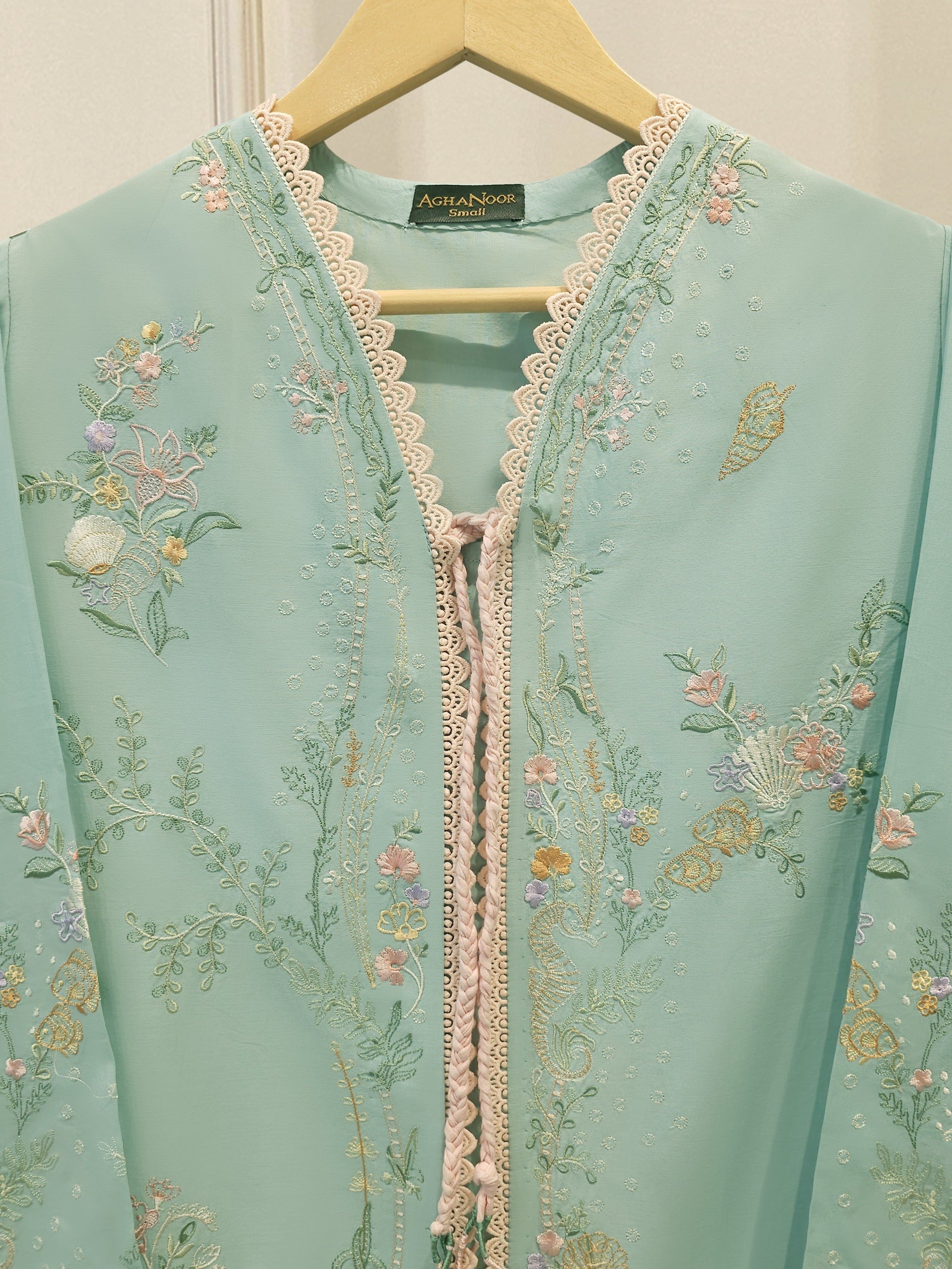 2 Piece - Embroidered Cambric Suit S115219