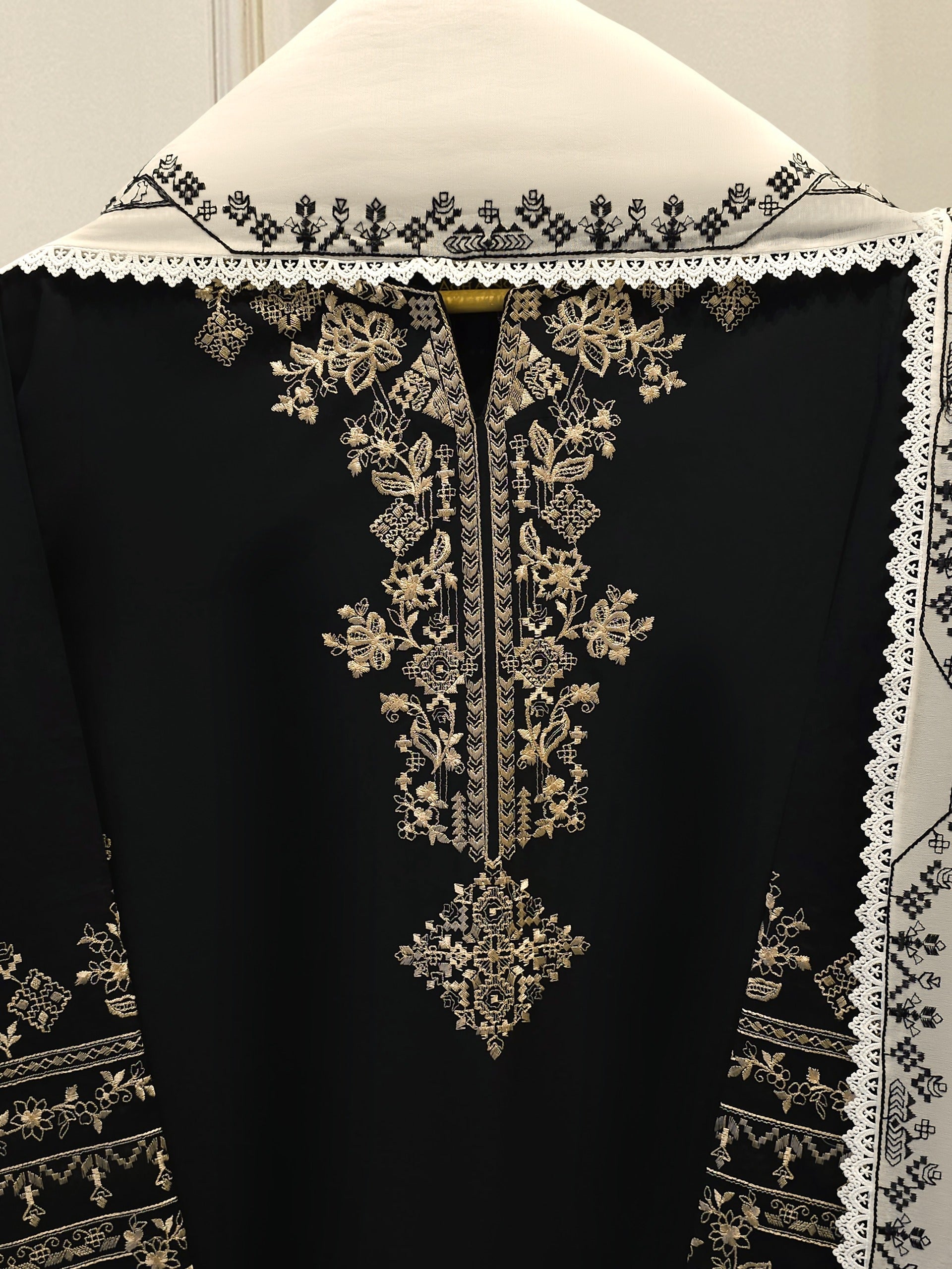 3 Piece - Embroidered Cambric Suit S115246