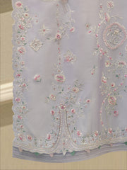 3 Piece- Pure  Sheesha Silk Embroidered Suit S115308