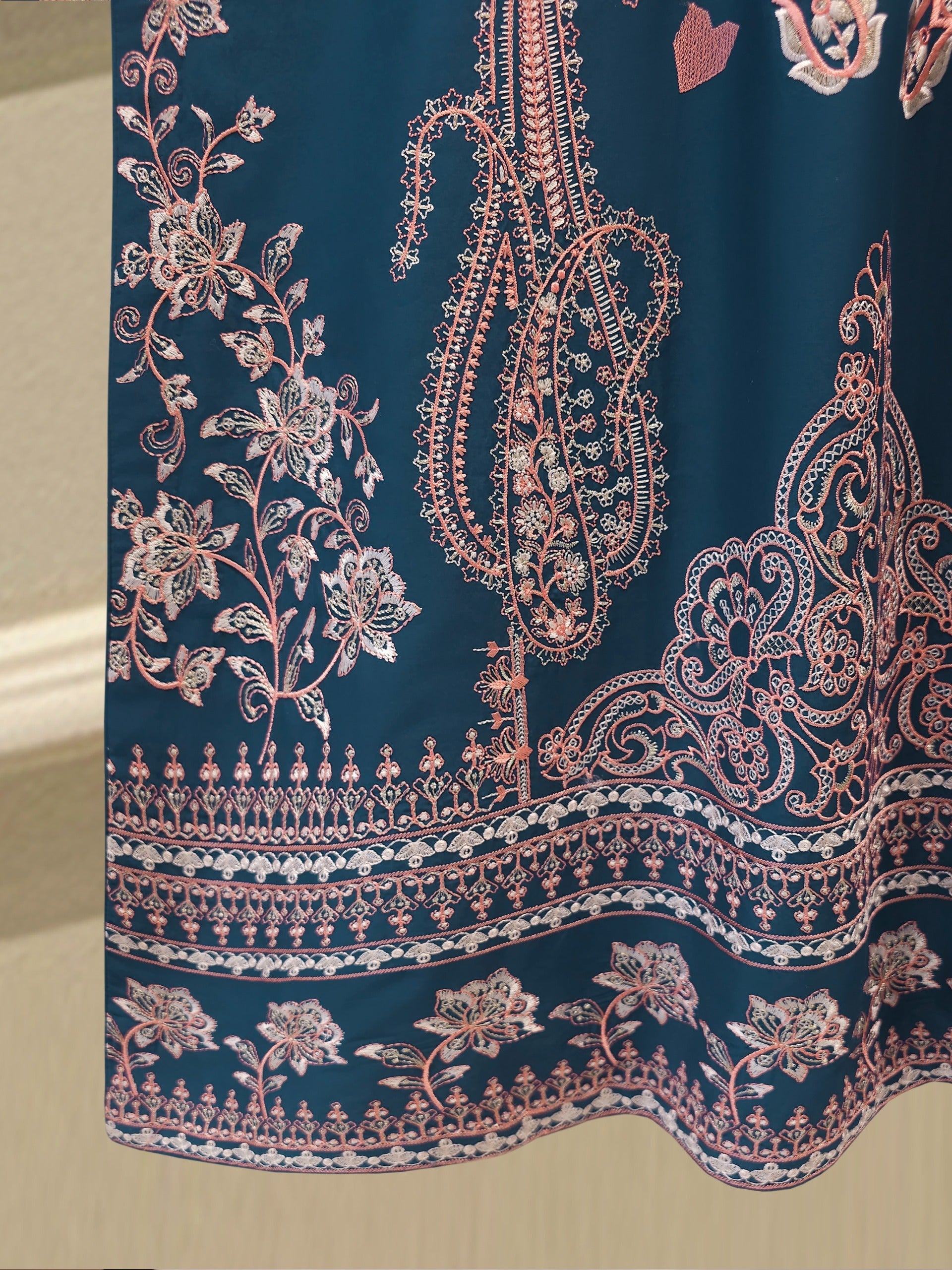 2 Piece - Embroidered Cambric Suit S115305