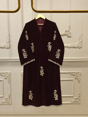 2 Piece - Embroidered Velvet Suit S115283