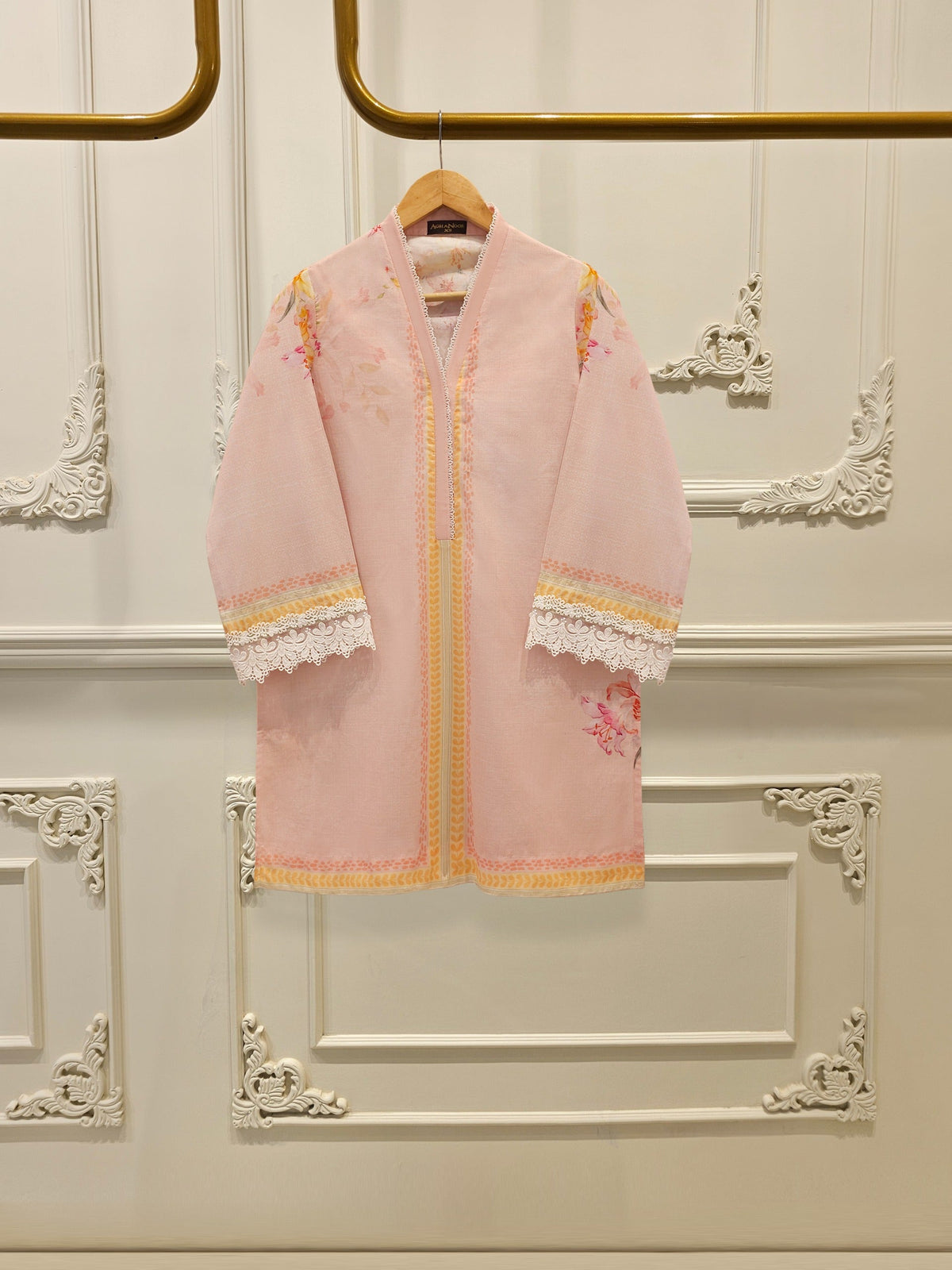 Digital Printed Cambric Shirt S005351