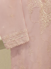 3 Piece - Pure Embroidered Cotton Net Suit S114014