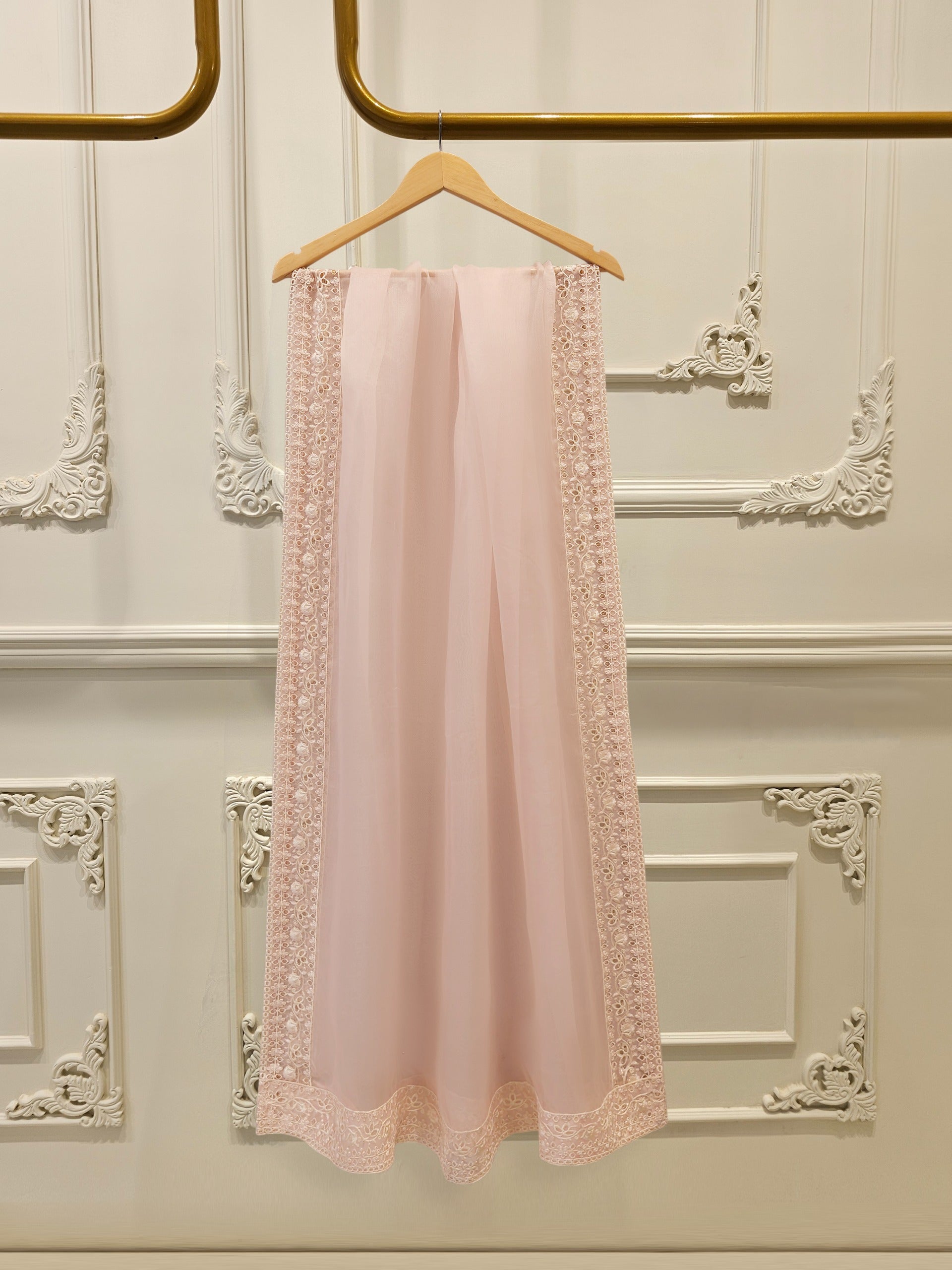 3 Piece - Pure Embroidered Cotton Net Suit S114014