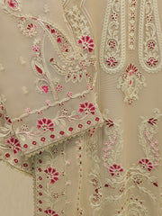 3 Piece - Pure Embroidered Cotton Net Suit S114246