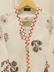 2 Piece - hand block print Cambric Suit S114318