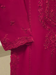 2 Piece- Pure Sheesha Silk Embroidered Suit S114438