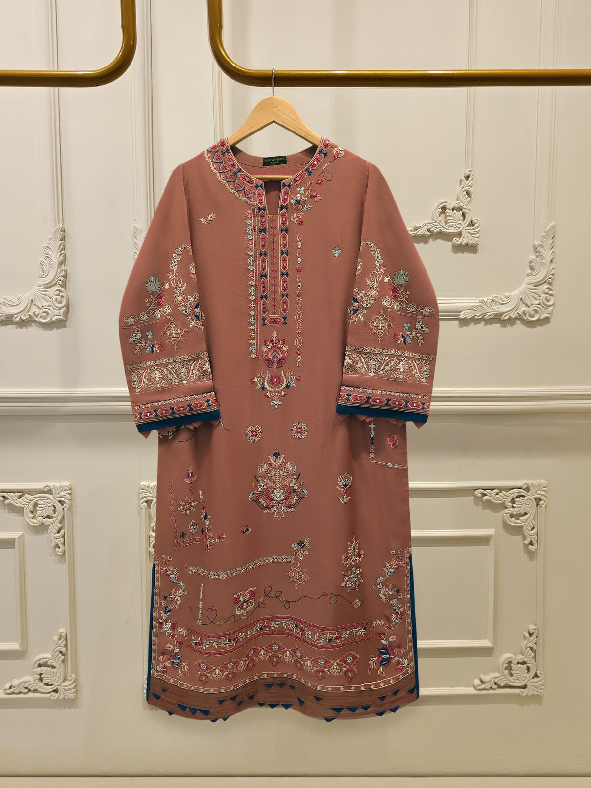 2 Piece - Embroidered Kora  Cotton Suit S114501