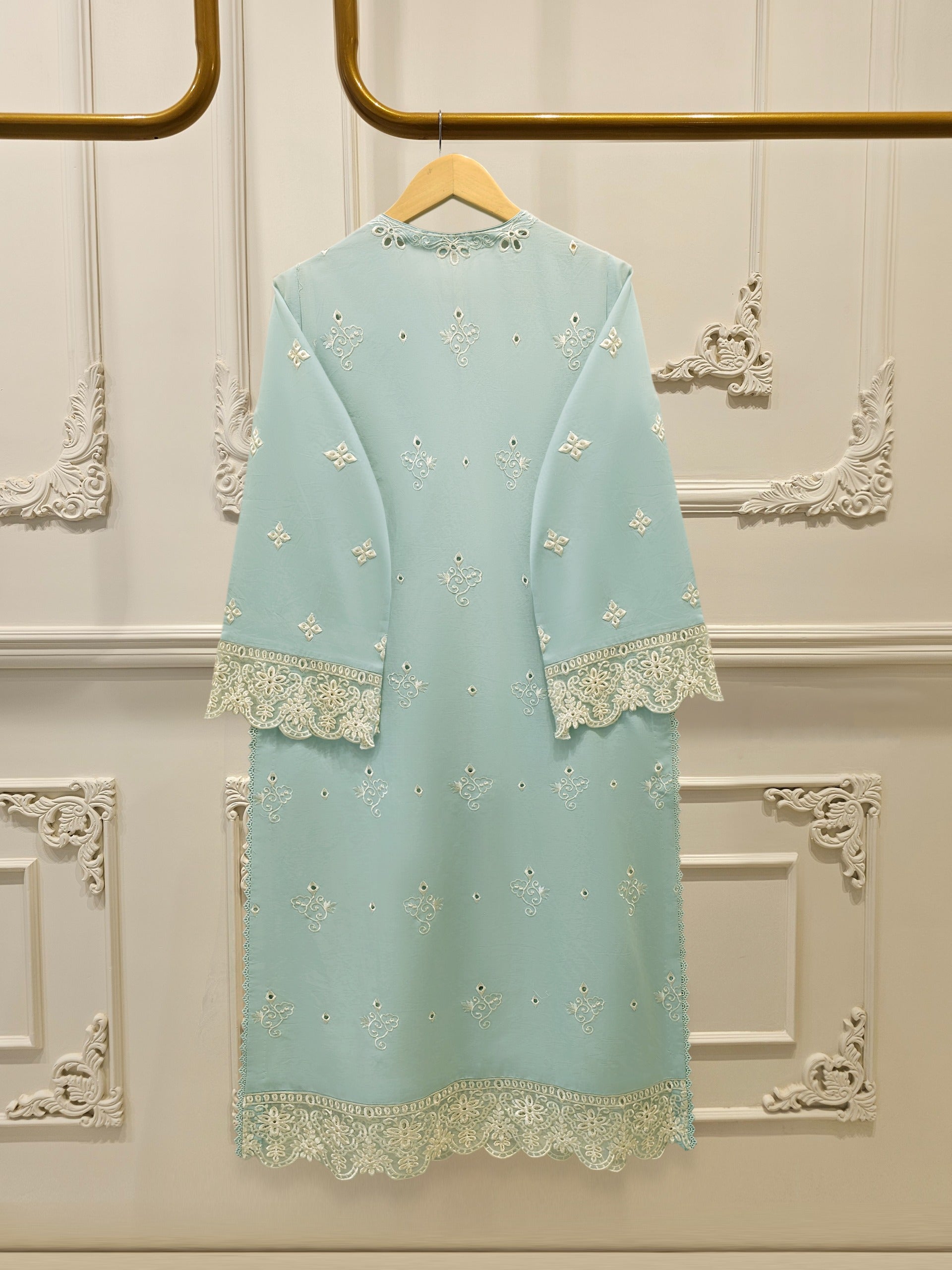 2 Piece - Embroidered Cambric Suit S115148