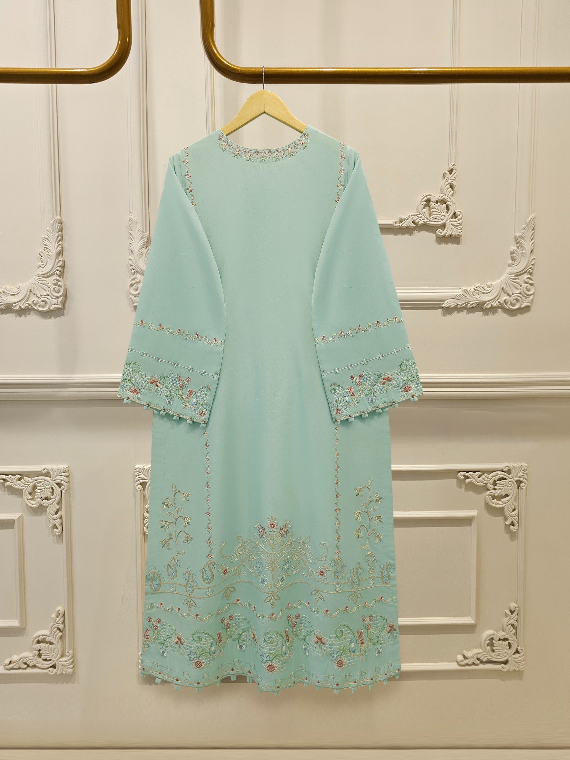 2 Piece - Embroidered Cambric Suit S115221