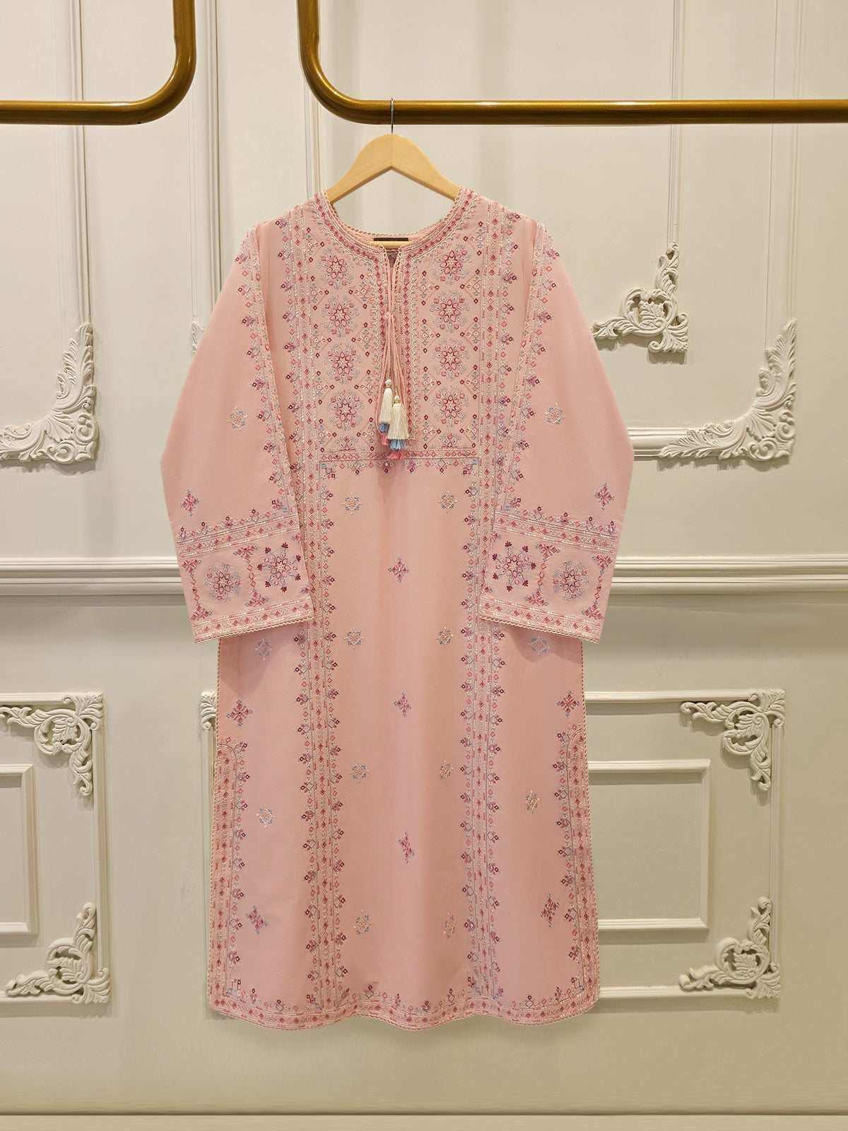 2 Piece - Embroidered Cambric Suit S115264