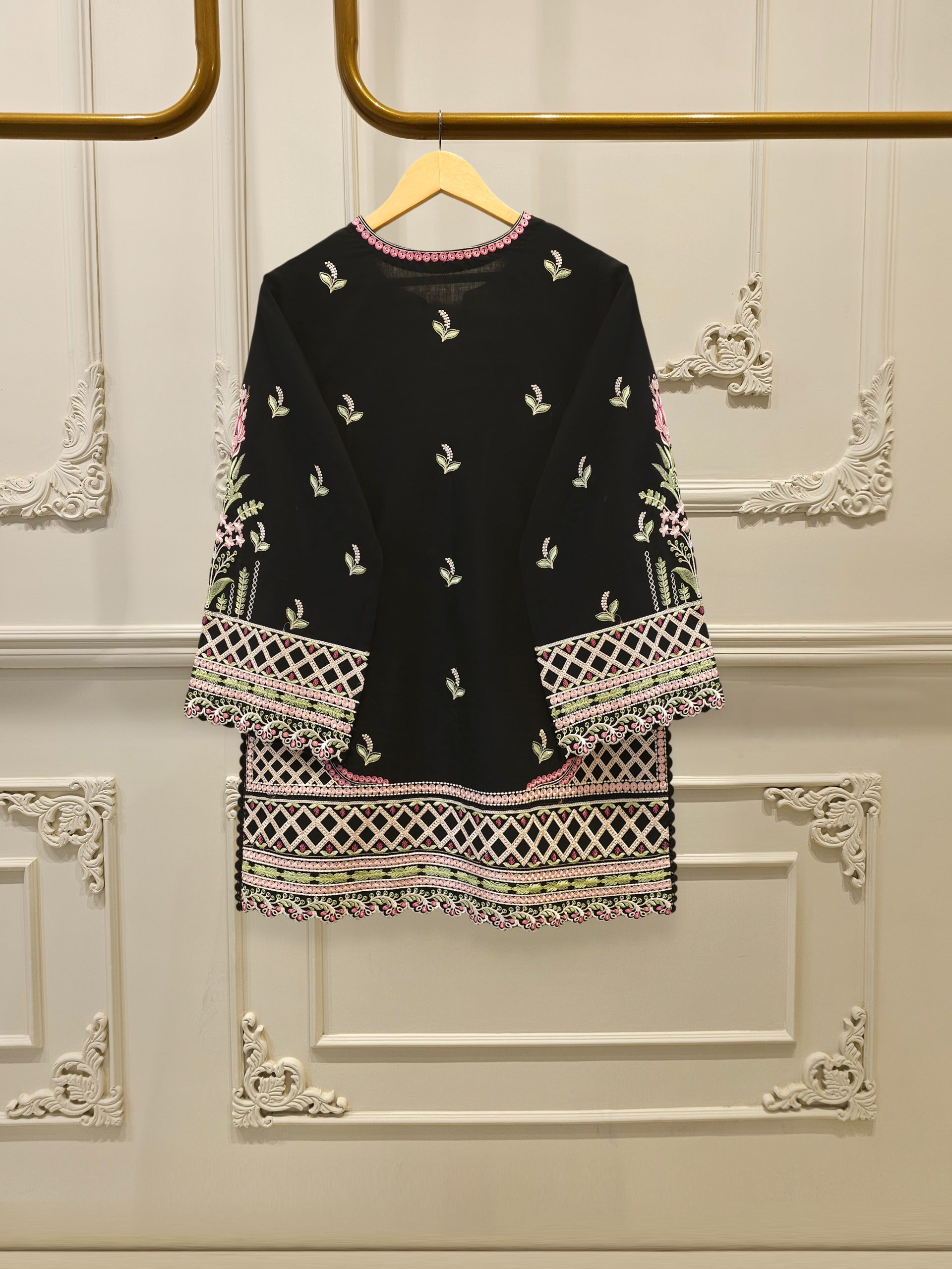 2 Piece - Embroidered Cambric Suit S115278