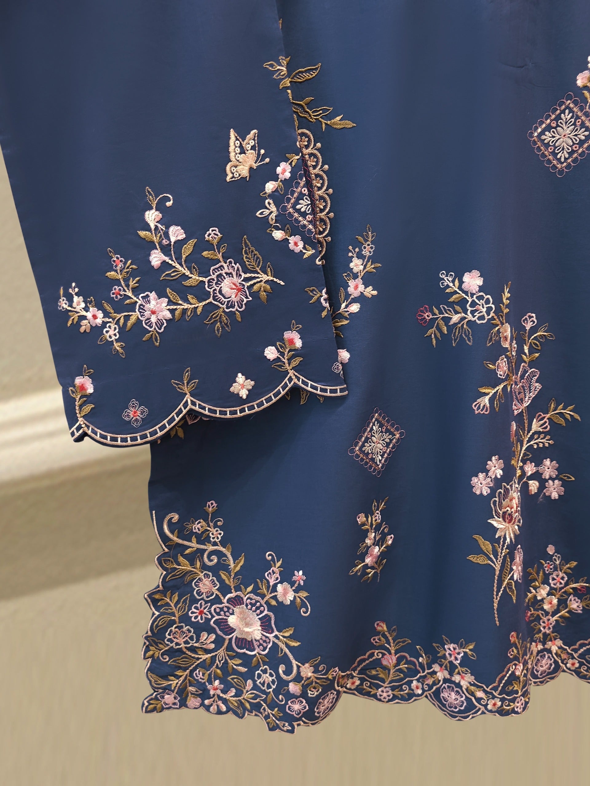 2 Piece - Embroidered Cambric Suit S115268