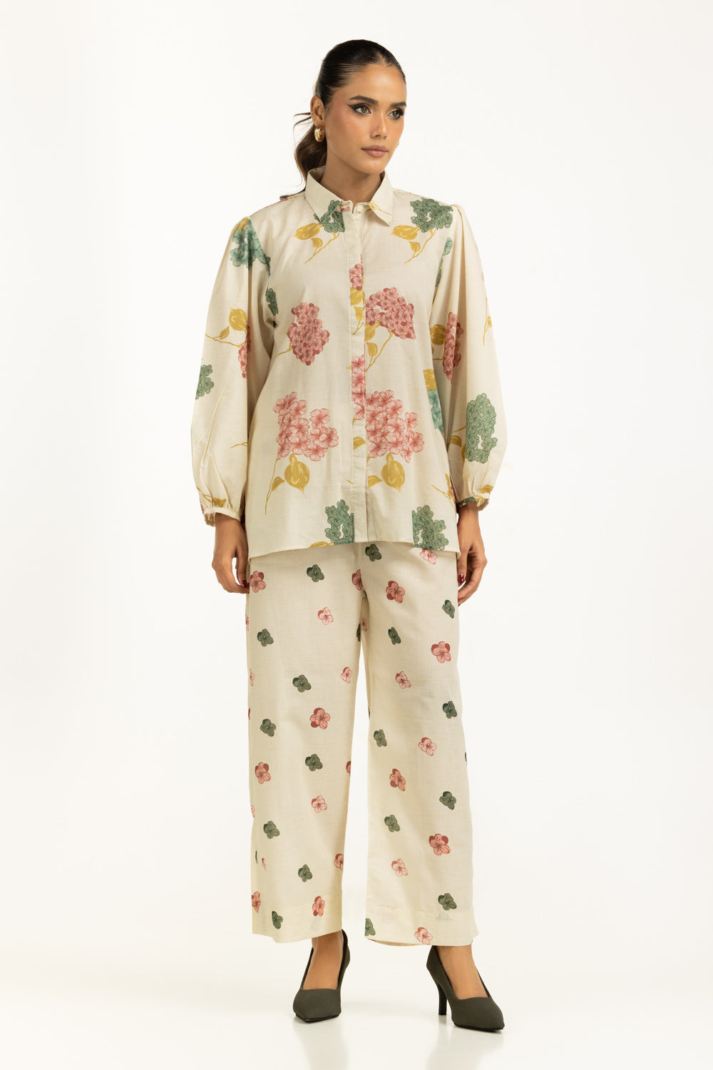 Yarn Lurex Printed Co-Ord Set